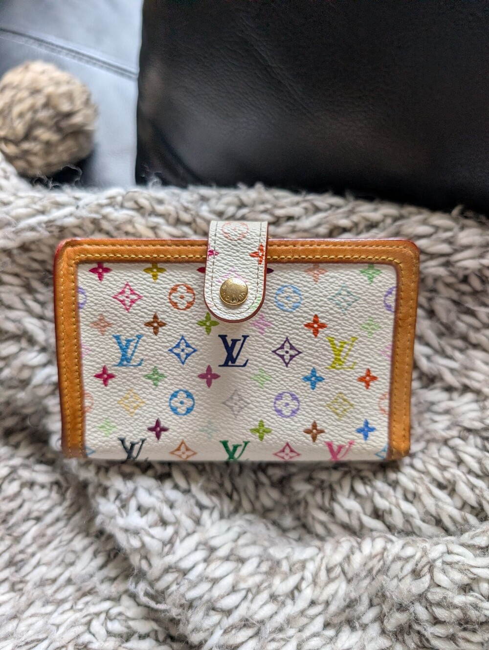Louis Vuitton Murakami Multicolor Monogram French Wallet - Picture 1 of 17